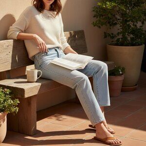 Madewell The Perfect Vintage Jean in Light Wash 100% Cotton Sz 25 #103X